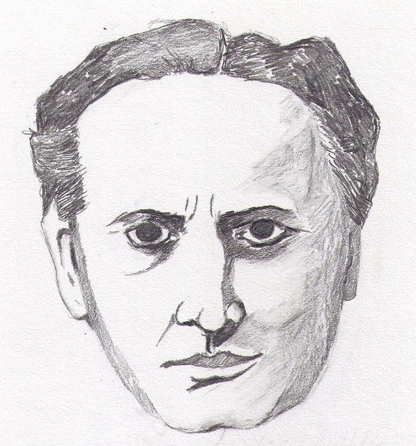 Portrait of Houdini - small drawing
