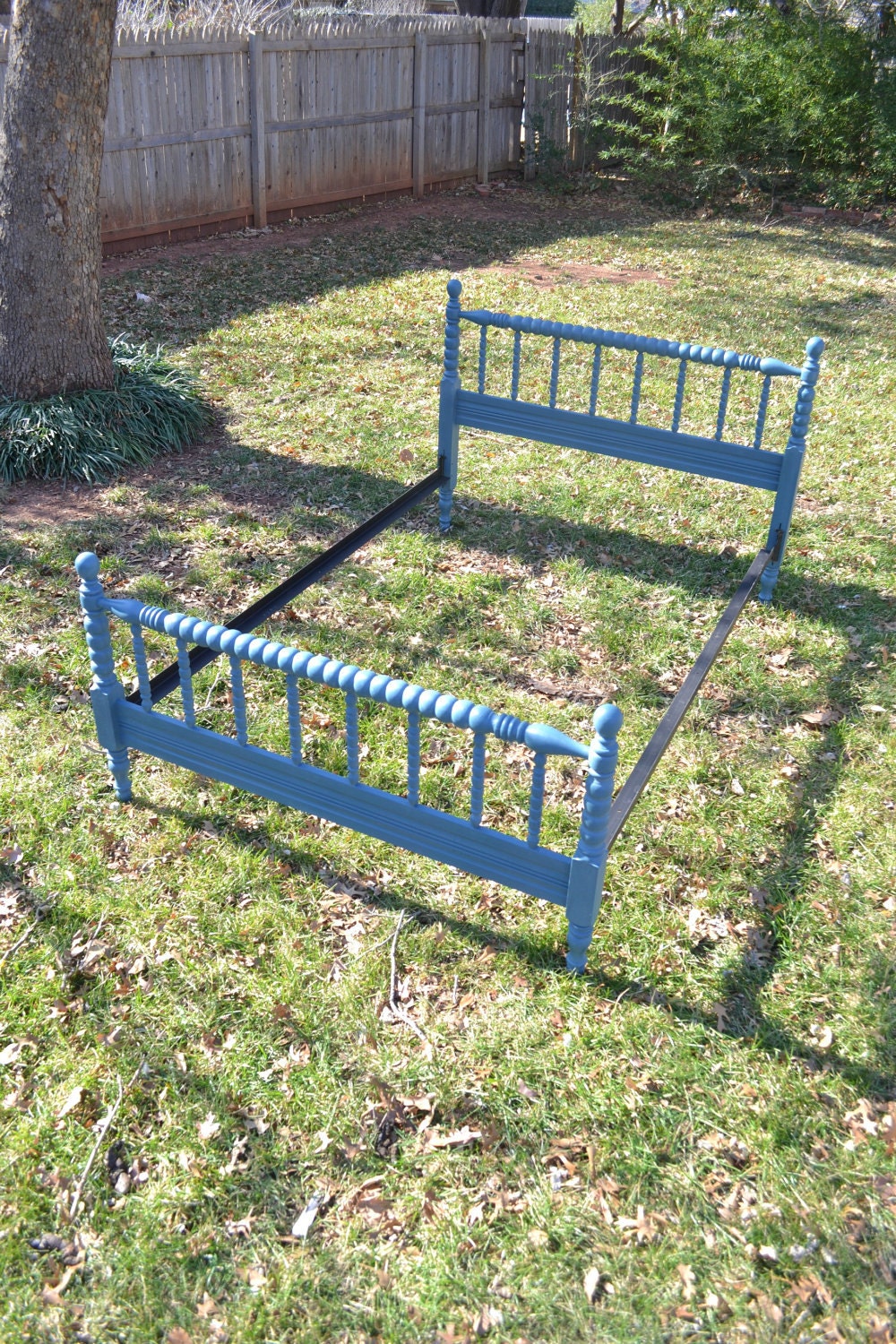 Vintage Jenny Lind Bed Painted Blue Custom by HarrisMarksHome