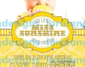 DIY Printable Little Miss Sunshine Photo Thank You Card Il_170x135