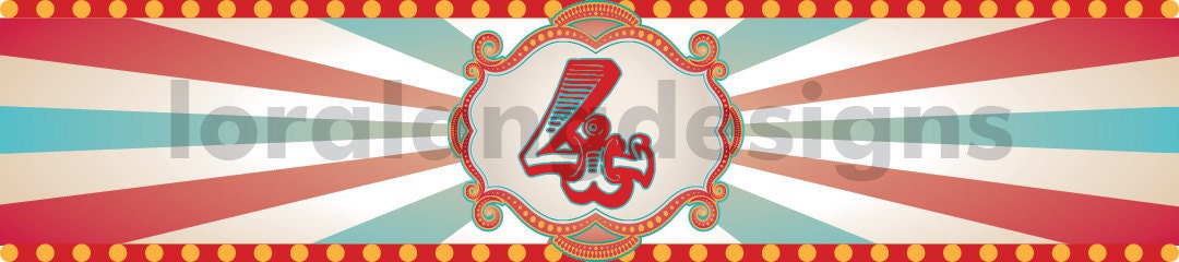 DIY Printable Vintage Carnival Circus Water Bottle Labels Il_170x135