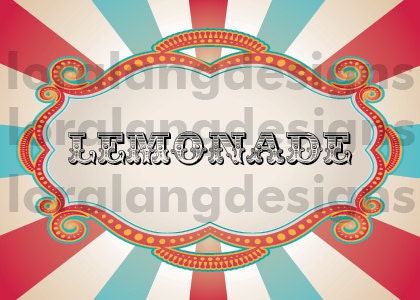 DIY Printable Vintage Carnival Circus Food Label Il_570xn