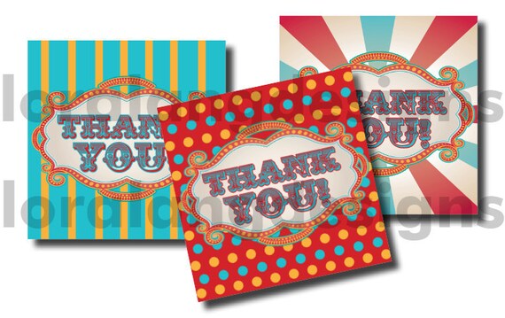 DIY Printable Vintage Carnival Circus Favor Tags INSTANT DOWNLOAD Il_570xn