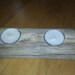 Rustic Double Tealight Candle Holder