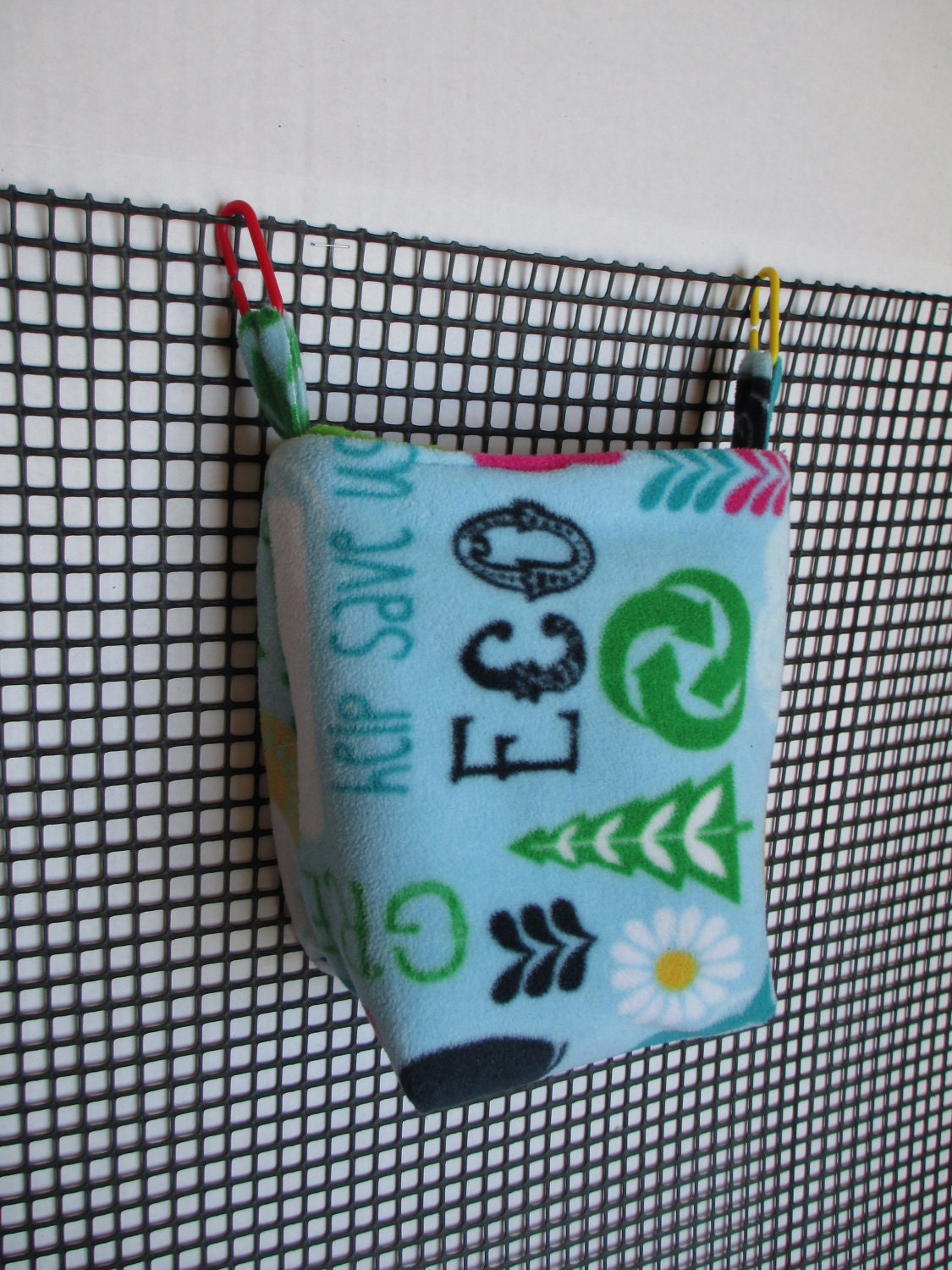 Big Pouch Eco Green Sugar Glider Fleece Sleeping Bag Ready - Ship
