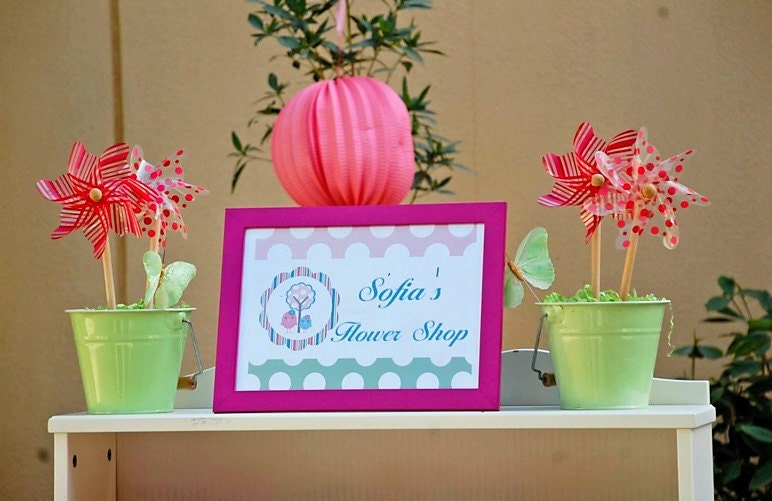 Bird Printable Decorations for Birthday Party or Baby Shower - Girls Birdie DIY Decor by BeeAndDaisy - Instant Download