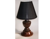 Shabby Chic Style Wood Table Lamp Repurposed Mahogany Furniture Parts