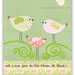 Nursery Decor Children Room Art..Personalized - We love you to the moon and back