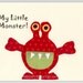 Baby room wall art, Nursery Art Decor, Kids Print, monsters...Grrrrr..blue monster..baby boy