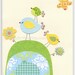 Baby girl room, nursery wall art, nursery Art, Love birds...Paisley hill