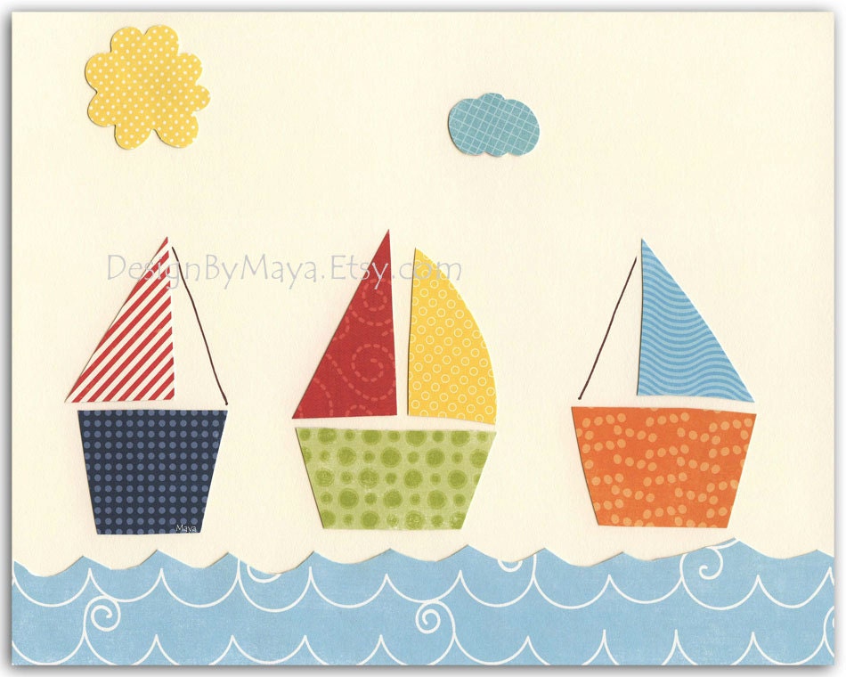 Nursery wall art, Baby room print, Nursery Decor, Art for Kids Room, Alphabet...ABC..baby whale, fish, nautical print