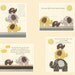 Nursery art decor, nursery elephant decor, baby elephant wall art // Brown yellow gray cream // Elephant nursery set of 4 8x10 prints