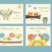 Nursery Art Print, Kids Wall Art, inspiring Wall Art, Nursery Decor // Colors Green Blue Orange Yellow // Set of 4 8x10 Prints
