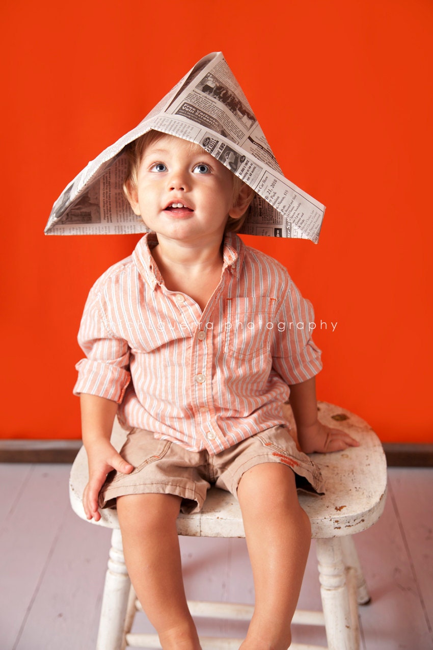 Pumpkin Orange Photography Backdrop 5x9, Seamless and Matte finish