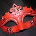 Reserved for MidnightDemon Red Capri Masquerade Mask