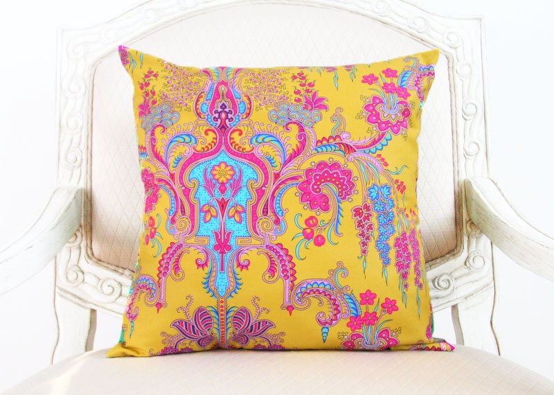 crazy love - decorative throw pillow cover with bow ties - reversible