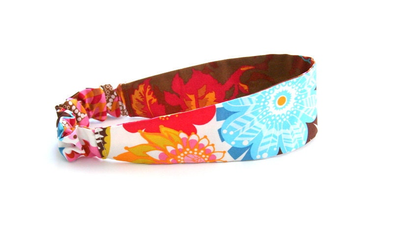 reversible floral headband / summer fashion