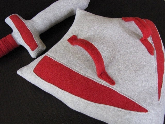 Plush Toy Shield and Sword Set - Personalized - Custom