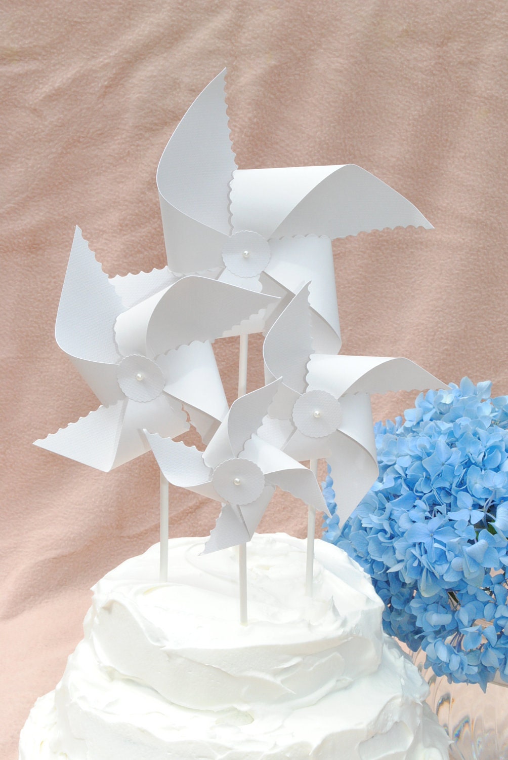 Cake Topper Pinwheels - Set of 5