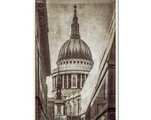 St Paul's - Fine Art Photographic 9x6 inch/ 22.86x15.24 cm Print by Doug Armand on Etsy - DAIP0081