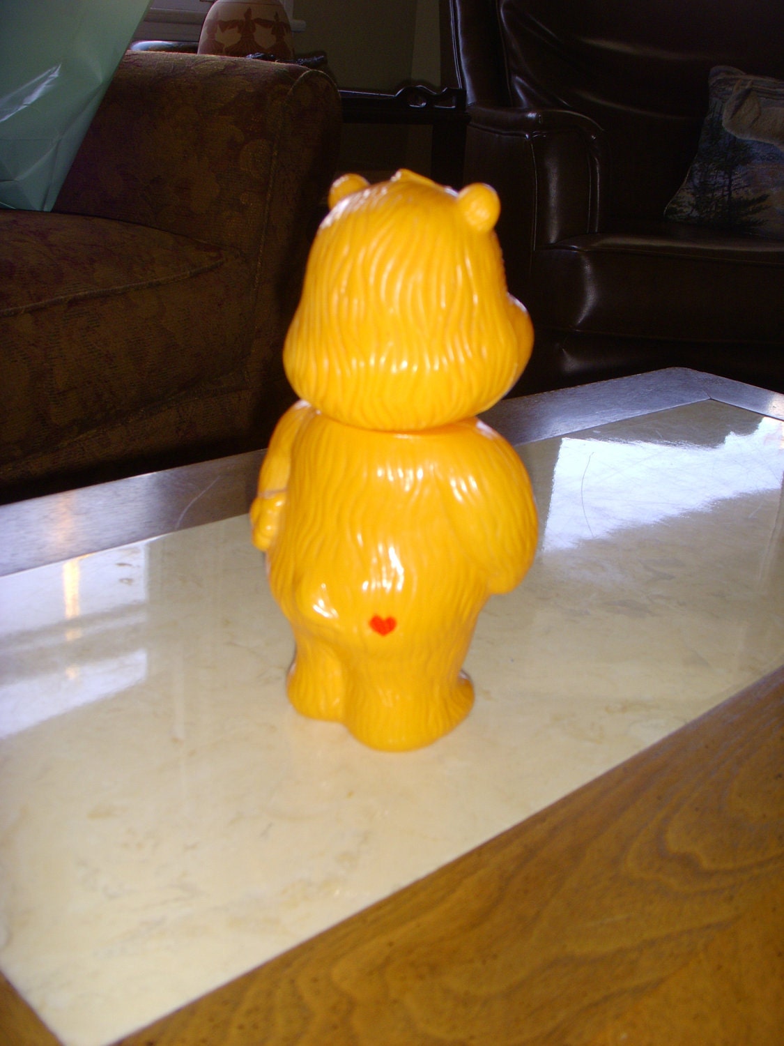 Vintage Tender Heart Care Bear Empty Shampoo or Bubble Bath Bottle 1980s Toy Kids