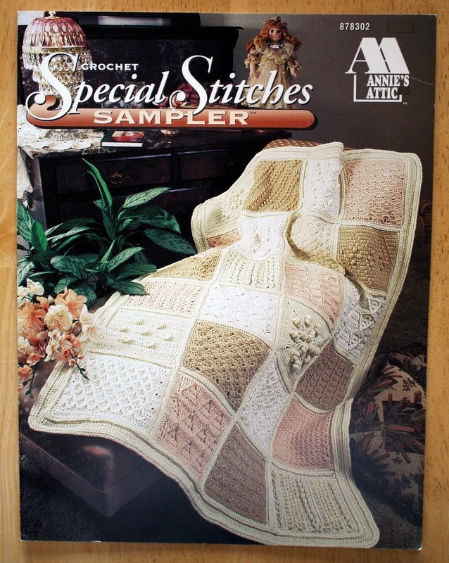 Annies Attic Special Stitches Sampler Afghan Pattern