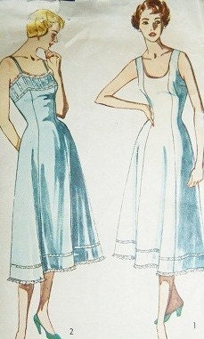 Vintage Style Cotton Batiste Everyday Slip - ALL SIZES - Custom Made