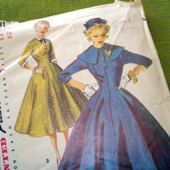 Prissy - 1950s Vintage Style Fit and Flare High Style Day Dress - ALL SIZES - Custom Made