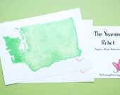 5x7 Watercolor Luster Print - North By Northwest