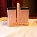 Pink and Black Plastic Salt and Pepper Shakers