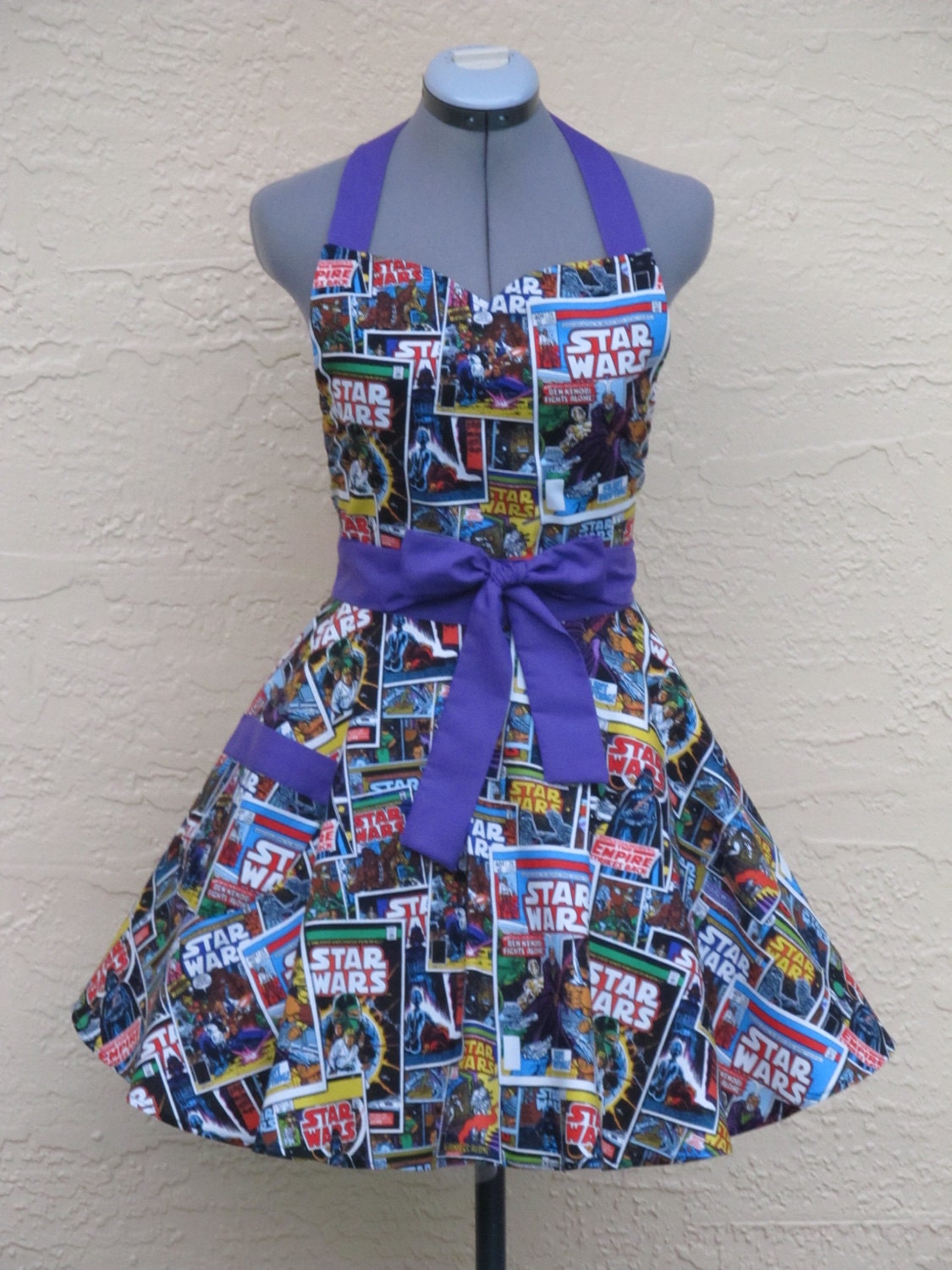 Star Wars Apron - Sexy Comic Strip Vintage- Full of Flounce-Ready to ship