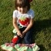 Girl STRAWBERRY Shortcake Birthday Outfit ... Two Piece Denim Set