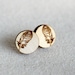Laser Engraved Wooden Feather Studs