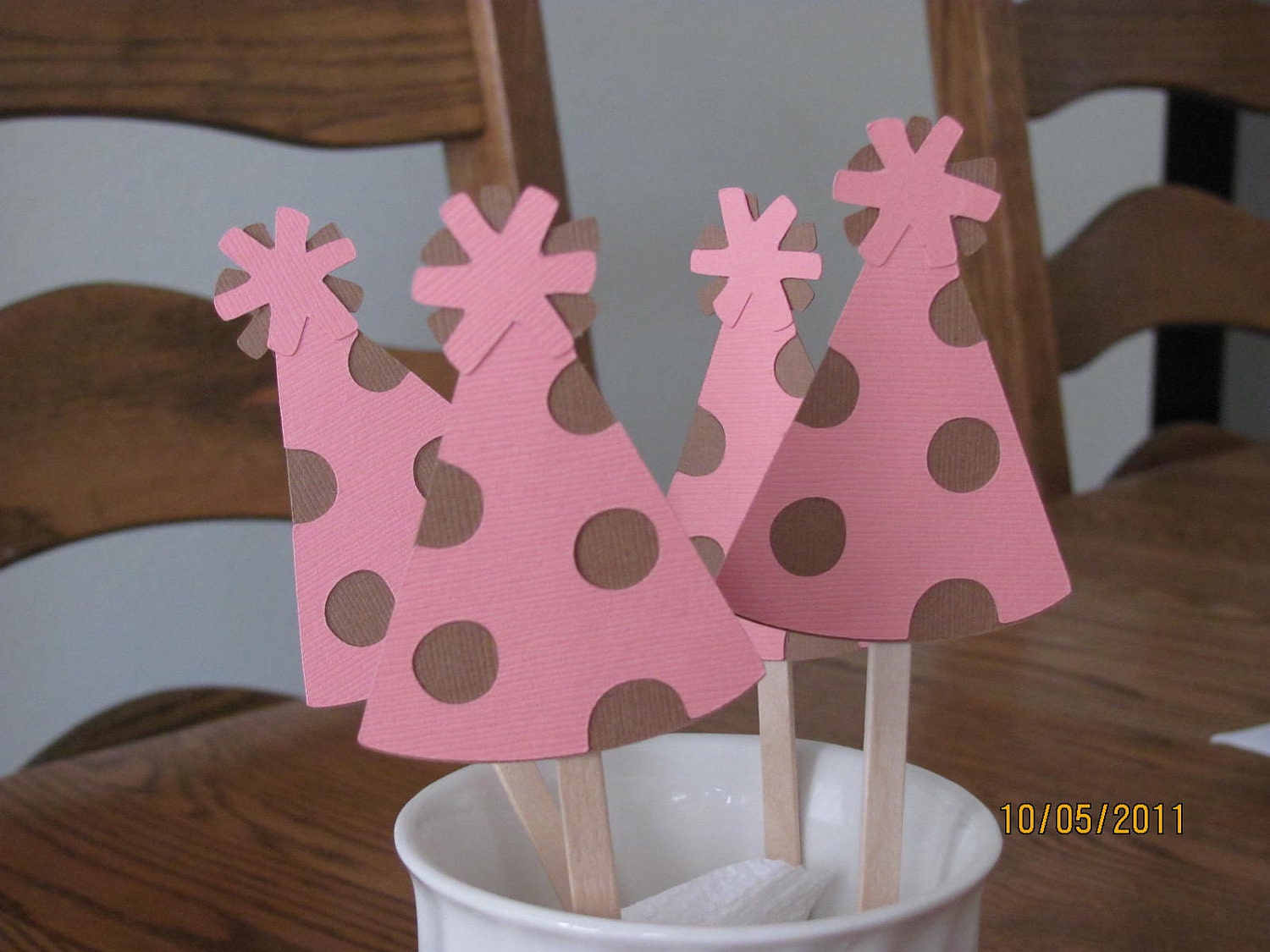 Birthday Hat Cupcake Toppers