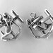 Sterling Silver Mermaid and Anchor Cufflinks