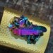 Titanium Rainbow Quartz Cluster Cuff Armor