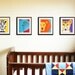 Safari nursery art. Jungle nursery wall art. Any 4 8x10 animal nursery artwork. Kids art, childrens art, jungle baby nursery decor