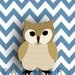 Woodland nursery art. 4 chevron prints of forest animal critters 11x14 print by WallFry Fox, bear cub, rabbit chevron woodland.