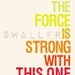 Star Wars typography art print baby nursery art print. Art for kids, children art, nursery wall art, The Force is Strong 5x7 print