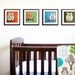 Owl prints nursery art. Owls for boys and girl baby nursery prints. Set of 4 - 8x10 of owl nursery art prints