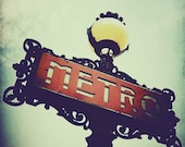 Metro Sign - 8x8 fine art Paris photo print BOGO SALE