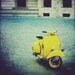 Yellow Vespa - 5x5 fine art photo print