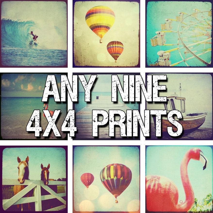 Photography - Your choice of nine 4x4 fine art photography prints