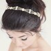 May. Art Deco Bridal Crystal Rhinestone Headband / Dress Sash