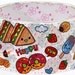 Kawaii Deco Tape adhesive Stickers - hamburger donuts faces DTB9