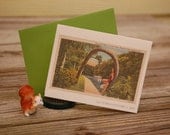 Florida Lucky Palm notecard, made from a vintage Florida postcard, thank you, birthday, gift