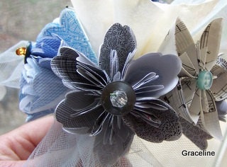 Recycled Origami Paper Flower Bouquet