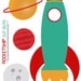 Rocketship Collection Cut Out Cake Toppers - DIY Printable Parties
