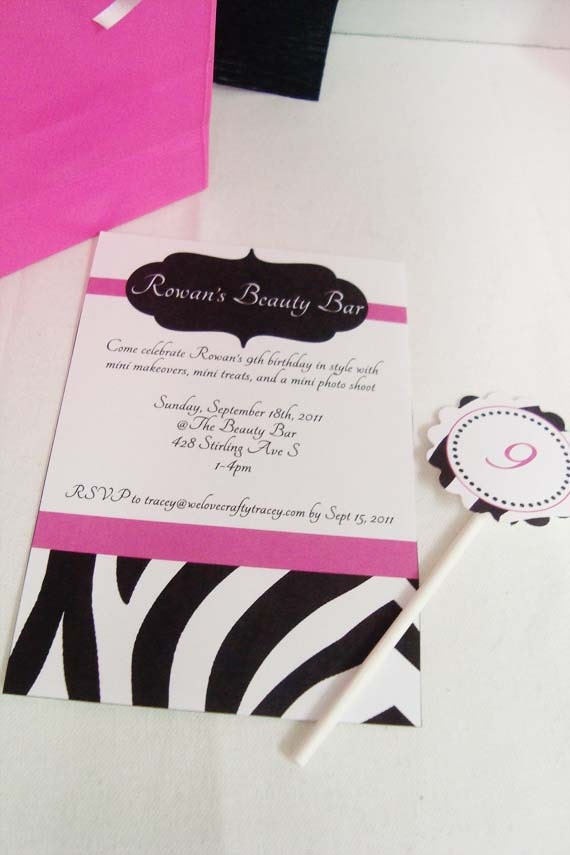 Zebra Invitations- DIY Printable Parties