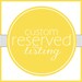 Custom RESERVED Listing - CRISTIANA
