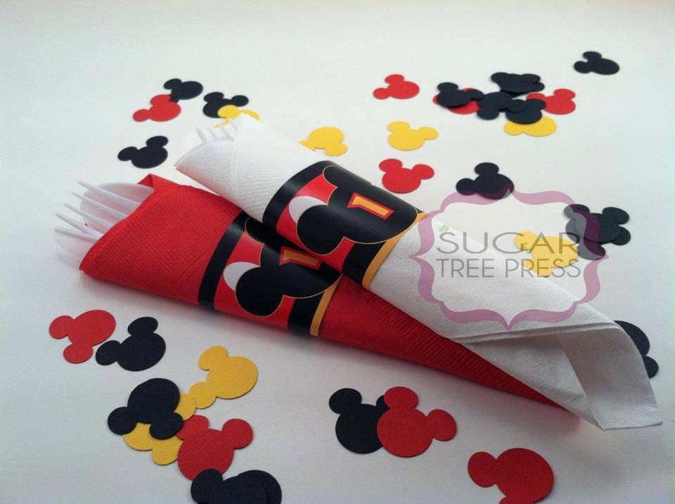 Printable - Mickey Mouse Inspired Paper Napkin Ring